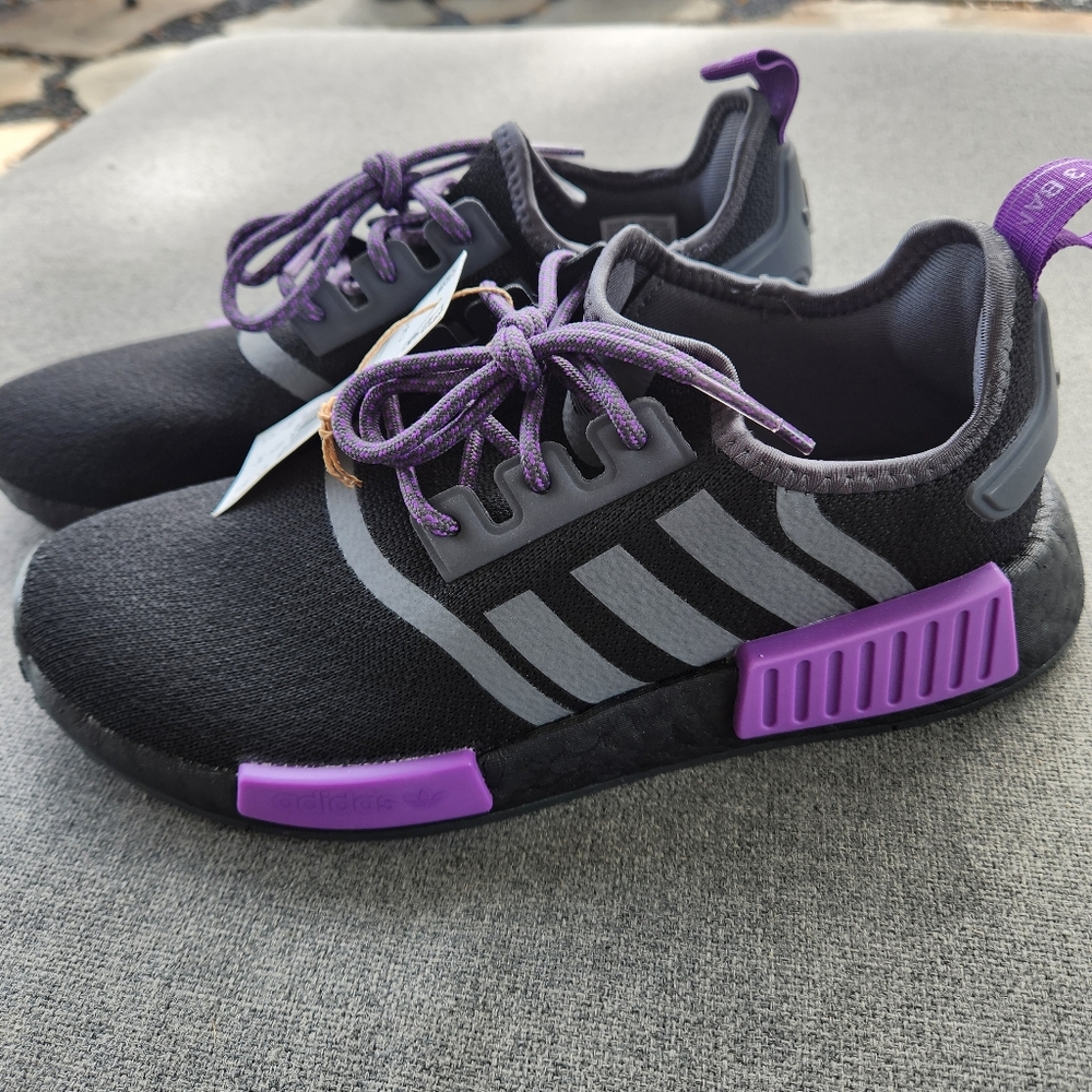 ADIDAS NMD RJ 1 Black / Purple Size 6 - NWT Athletic‎ Shoes